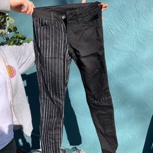 NWOT Black and White Pinstripe Jeans